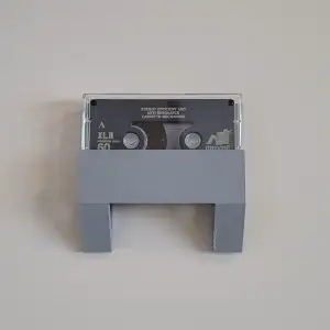 cassette tape wall mount / holder ( with supports )