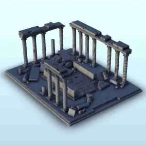 Temple in ruins 7 - miniatures warhammer terrain scenery