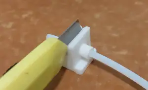 PTFE tubing cutter guide