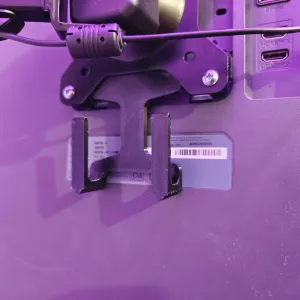 VESA 100 Cable holder behind monitor. No screws needed!