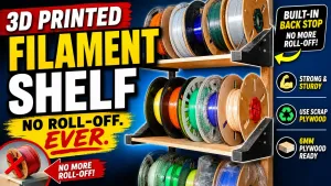 Filament Shelf Brackets | Uses Scrap 6mm Plywood