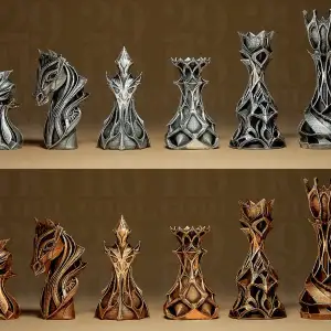 Stylized Chess Set