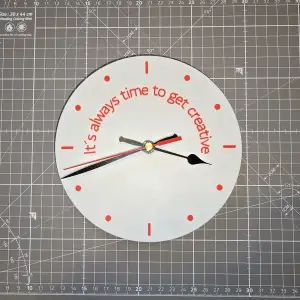 Wall Clock "It´s always time to get creative"
