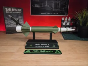Military S.A.M. Anti-Air Missile Model