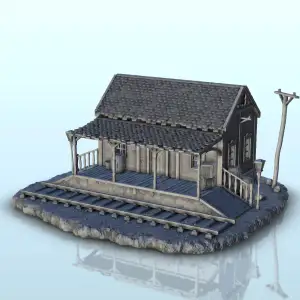 Country train station - Terrain scenery West Old