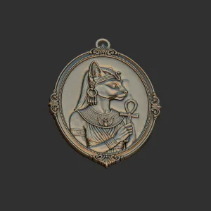 cameo goddess Bastet