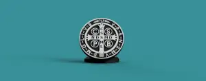 Saint Benedict Medal with Base – Decoration / Protection