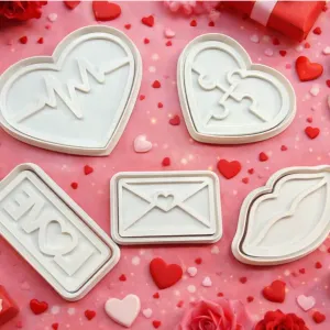 Valentine Cookie Cutters (5 Designs)