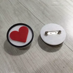 Broche corazón