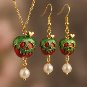 Poisoned Apple Pearl Drop Earrings