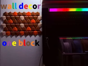 Hexa Wall Organizer Decor by one block