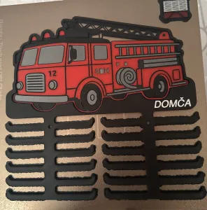 Medal Holder - Fire Truck - Fireman - Custom