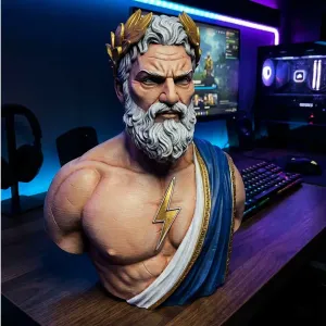 Zeus Greek God Bust | King of Olympus Statue