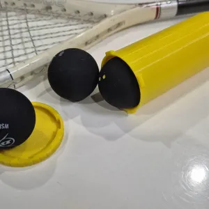 Storage container for squash balls