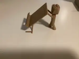 Phone holder with groot as its support
