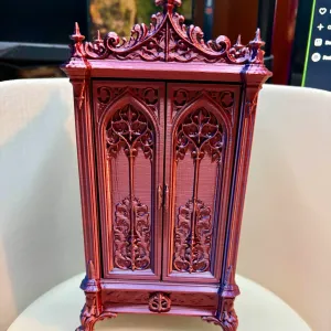 Gothic Crest Mini Cabinet