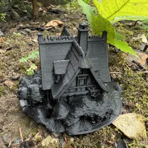 Haunted house on a pedestal