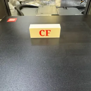 CF filament material label for 3/4" dowel rods