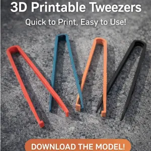 4 Different 3D Printable Tweezers - Easy print