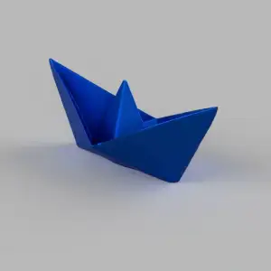 Origami style boat