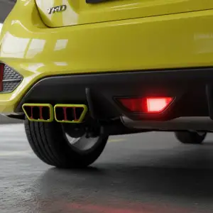 Rear under bumper car