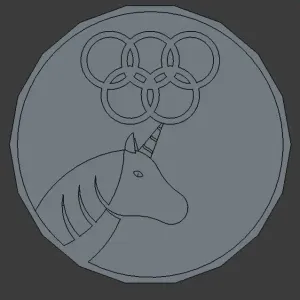 Olympic Unicorn Medal