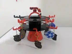 Display keychain spool recicled