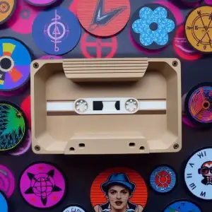 Retro Audio Cassette Tray