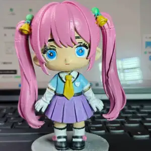 可爱的Q版小女孩