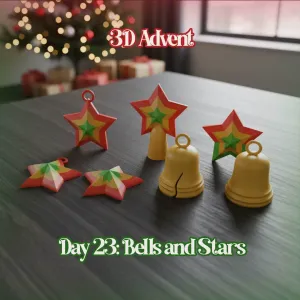 3D Advent Bolivia | Day 23 Bells and Stars