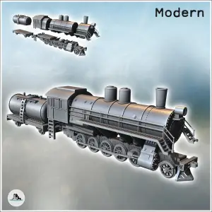 Soviet locomotive СО 17-2211 (4) - miniatures warhammer tabl