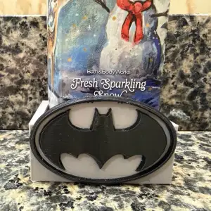 Bath and body works former holder with Batman logo
