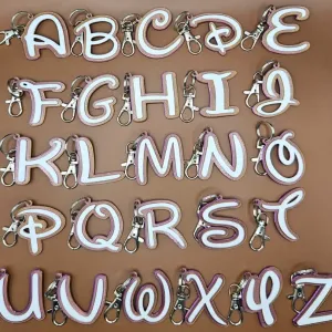 Disney style font Alphabet Keychains