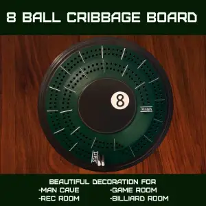 8 Ball Cribbage Board