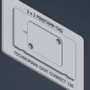TECHNOMARK Easy Connect 120 3X2 tag