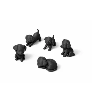 LAZY DOGS / MODERN DOG SCULPTURES / BLACK SCULPTURES