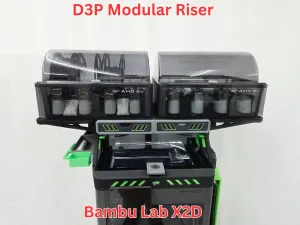 D3P riser for Bambu Lab X2D