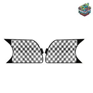 BMW E46 M-TECH FOG LIGHT MESH COVERS – FRONT BUMPER GRILLES