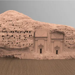 Qasr Al Bint AlUla Madain Saleh 3D - KSA sudia aribia- قصر ا