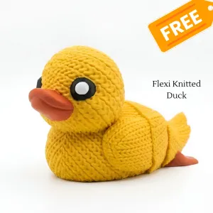 FREE Flexi Knitted Duck STL 🦆 | Join Patreon for cute model