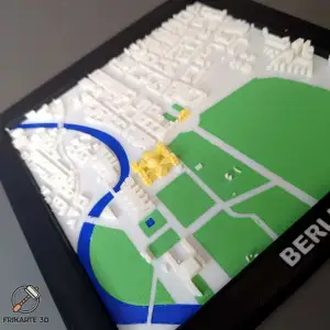 Berlin Landmarks 3D City Map