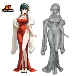 Scarlet – Seductive Swirls STL Model for 3D Printing