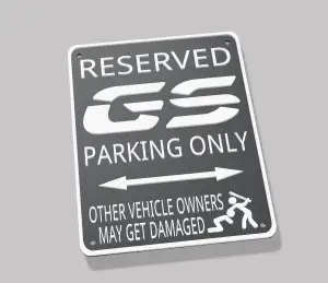 BMW GS R1250GS R1200G GSA R 1250 GS F850GS Motorrad Fun Sign