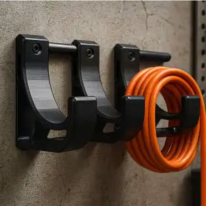 Double Heavy Duty Hook / Tool Holder — Cable Organizer (V4)