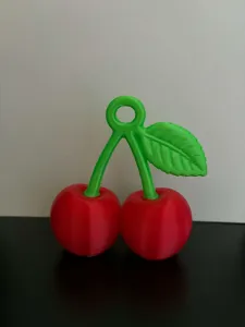 Cute Cherry Keychain | Easy 3D Print
