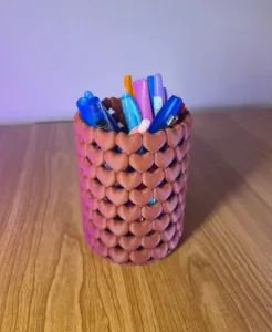 Heart Pen Organizer – Stacked Heart Desk Holder