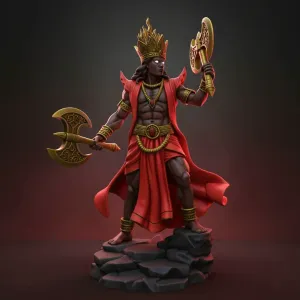 Xango God Orisha Shango - Yoruba Royal Ancestor Statue