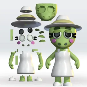 Tia Tropical STL 3D Model 3mf Multicolor no support Fanart