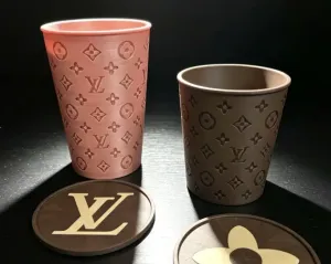 Lv cup with Lid small and Large Cup