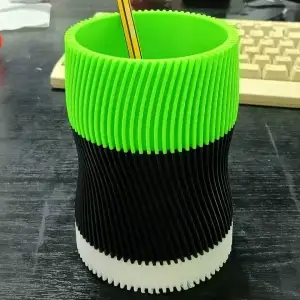 pencil cup on the table